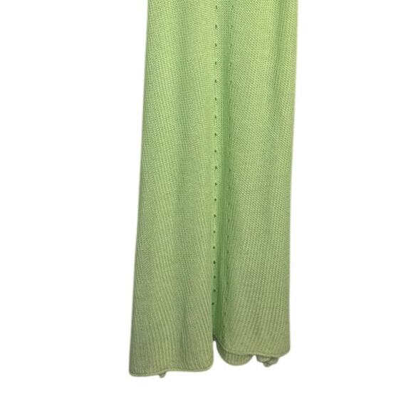 Beulah Style‎ Dress Women Large Lime Green Maxi Knit Beach Coastal Summer Preppy - Picture 3 of 8